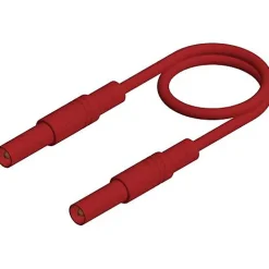 Hirschmann MLS GG 200/1 rt - Cordon de mesure de sécurité 2 m 4 mm 1000 V CAT III 16 A