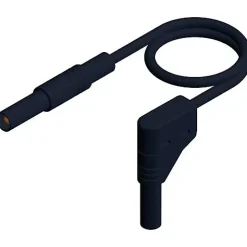 Hirschmann Test & Measurement MLS WG 100/2,5 sw Cordon de mesure sécurité 1 m 4 mm 32 A CAT III 1000 V