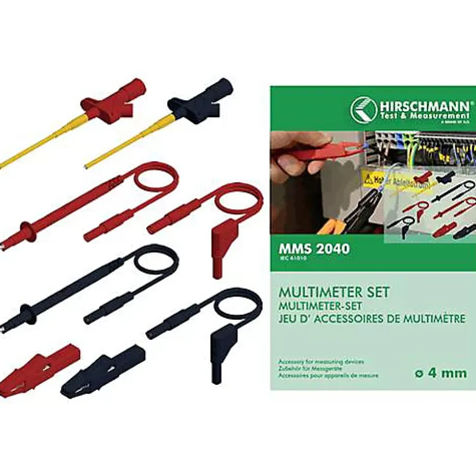 Hirschmann Test & Measurement MLS GG 50/2,5 rt - Cordon de mesure de sécurité 0,50 m rouge