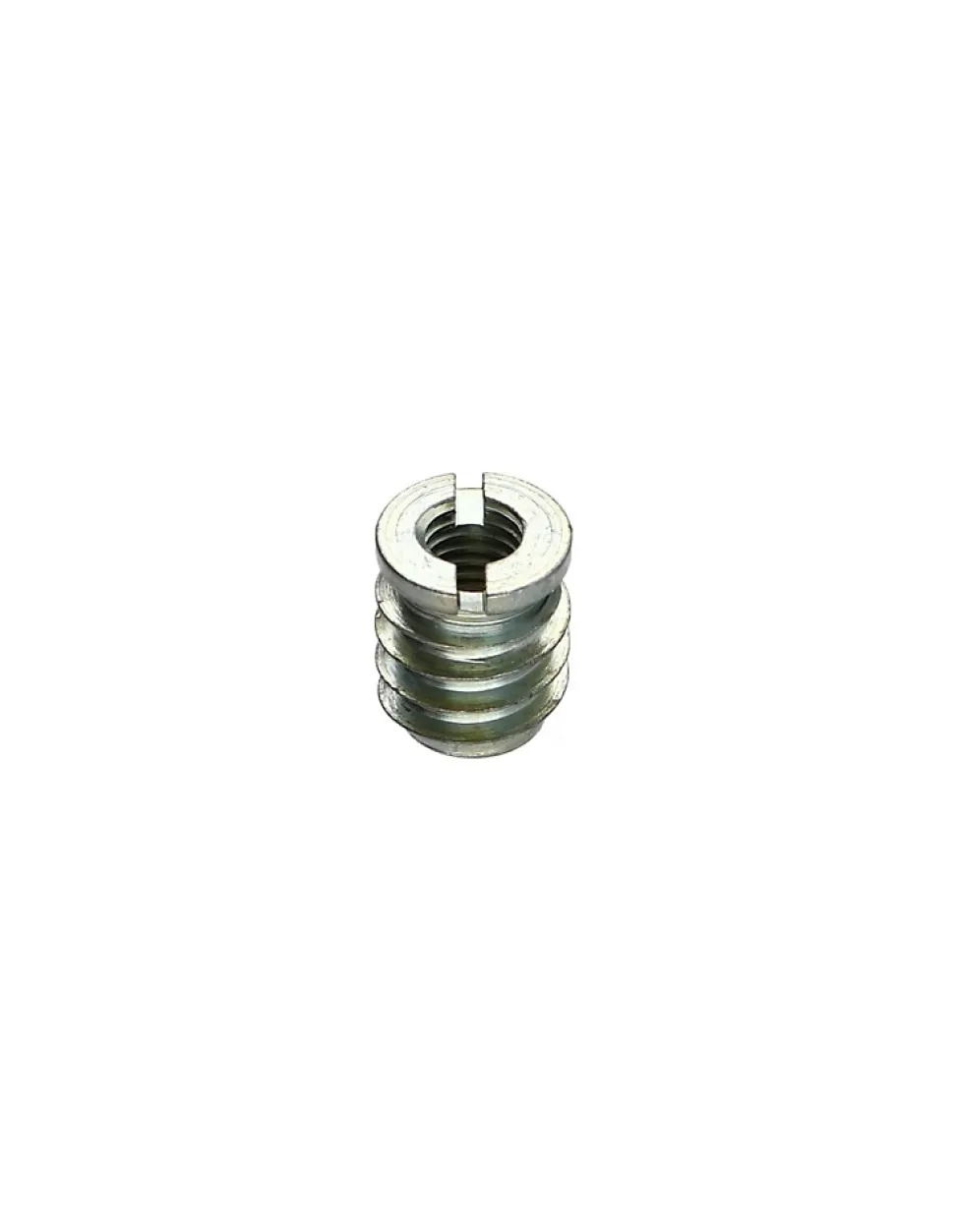 Insert fileté bois fendu Acier zingué M8 14X17 - 10 pièces
