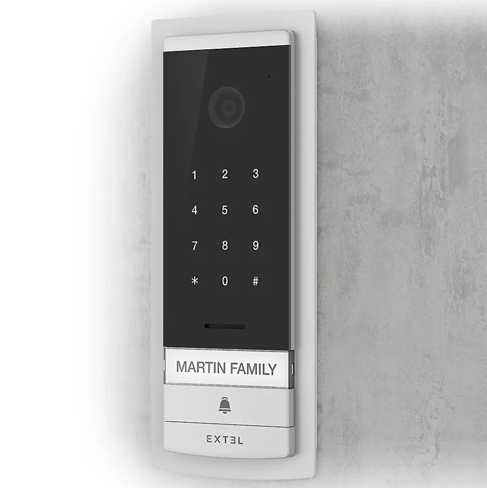 Interphone vidéo connecté filaire avec digicode intégré Extel Code Connect