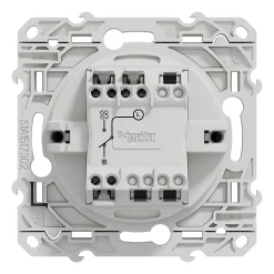 Interrupteur commande VMC 2 boutons à vis Schneider Electric Odace anthracite