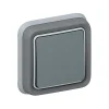 Interrupteur complet Legrand Plexo en saillie gris