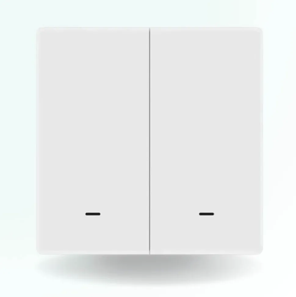 Interrupteur connecté sans-fil de scène zigbee - 2 boutons