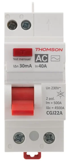 Interrupteur différentiel 40A/30mA type AC Thomson