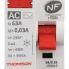 Interrupteur différentiel 63A type AC NF Thomson