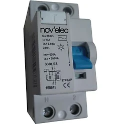 Interrupteur différentiel 30mA 63A type AC Nov'Elec