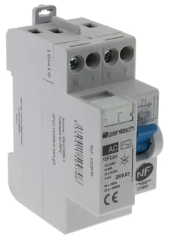 Interrupteur différentiel 25/2 30mA Type AC NF - Zenitech