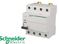 Interrupteur différentiel modulaire tétrapolaire Schneider Acti9 iID 63A / 30mA type AC
