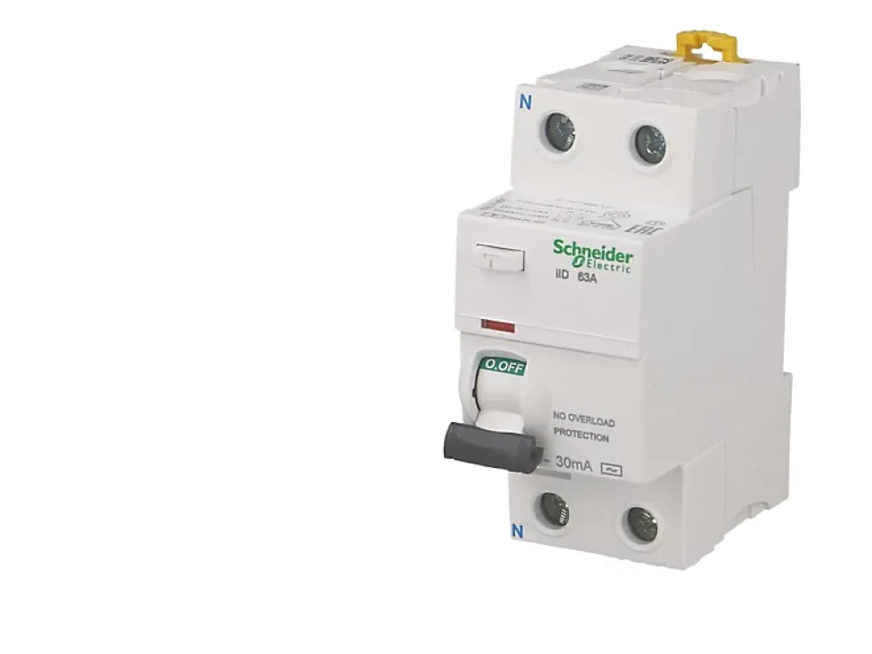 Interrupteur différentiel modulaire bipolaire Schneider Acti9 iID 63A / 30mA type AC