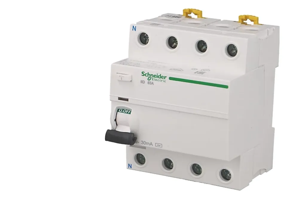 Interrupteur différentiel modulaire tétrapolaire Schneider Acti9 iID 40A / 300mA type AC
