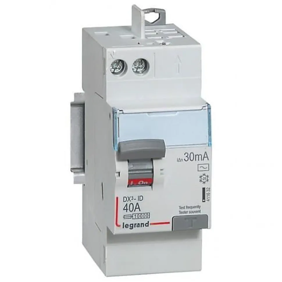 Interrupteur différentiel 2P 63A 30mA Type A Legrand DX