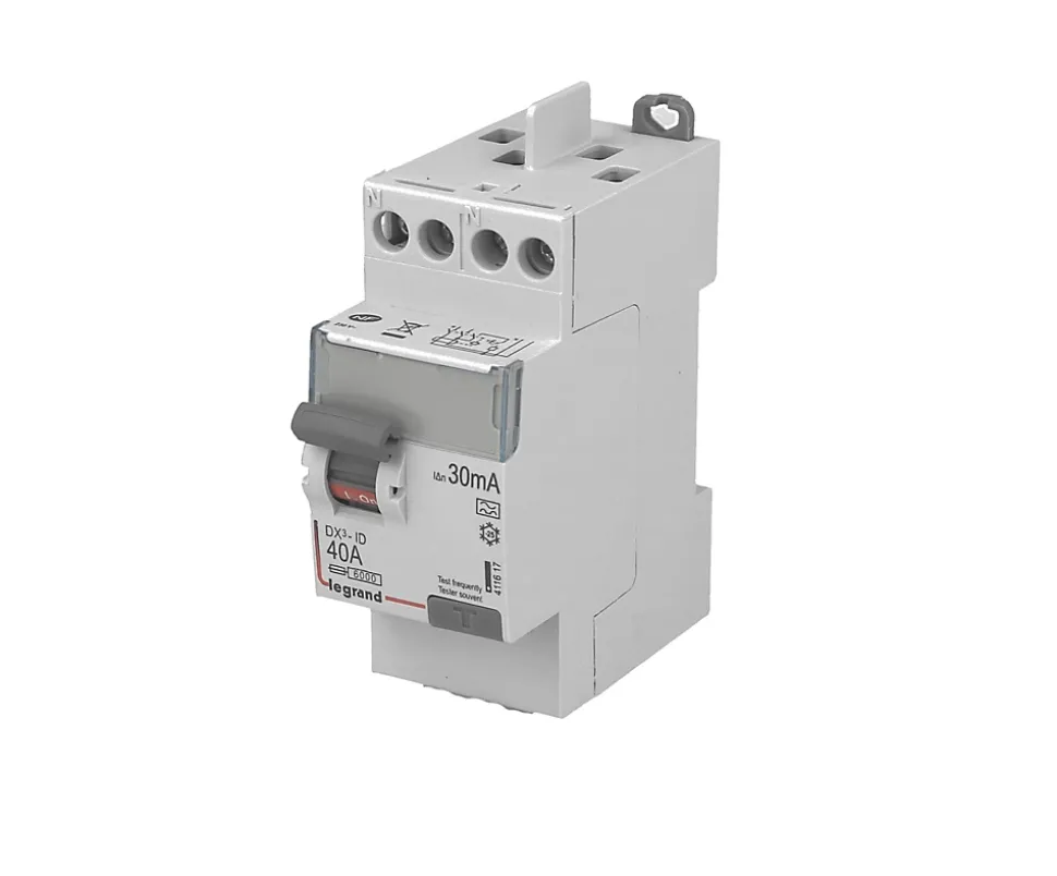 Interrupteur différentiel 2P 40A 30mA Type AC Legrand DX à vis