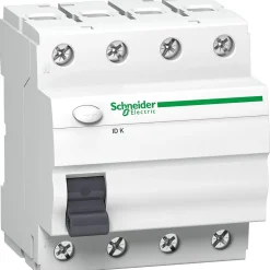 Interrupteur Différentiel Tétrapolaire Schneider 4p 40a 30ma - Type Ac 4 Modules Bornes Alignées Acti9 Iid K