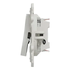 Interrupteur double va-et-vient connexion rapide à vis Schneider Electric Odace blanc