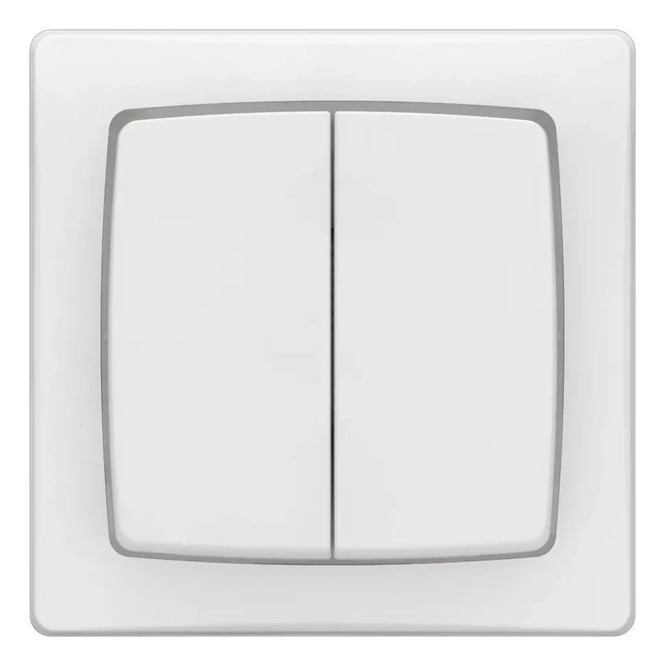 Interrupteur double va-et-vient blanc complet Legrand