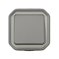 Interrupteur Legrand Plexo gris en saillie
