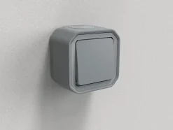 Interrupteur Legrand Plexo gris en saillie