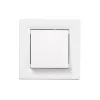 Interrupteur poussoir 10A complet Schneider Electric Asfora blanc