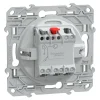 Interrupteur poussoir 10A Schneider Electric Ovalis anthracite