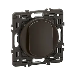 Interrupteur poussoir Legrand Céliane noir 6A