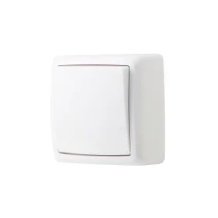 Interrupteur poussoir monobloc Jacobsen Sigurd blanc complet