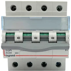 406481 Interrupteur Sectionneur Tétrapolaire 4p 400v - 63a - 4 Modules - Bornes à Vis Legrand Dx3-is
