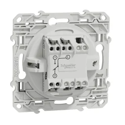 Interrupteur va-et-vient 10A à vis Schneider Electric Odace blanc