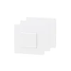 Interrupteur va-et-vient blanc complet, lot de 3