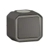 Interrupteur va-et-vient complet saillie Legrand Plexo anthracite