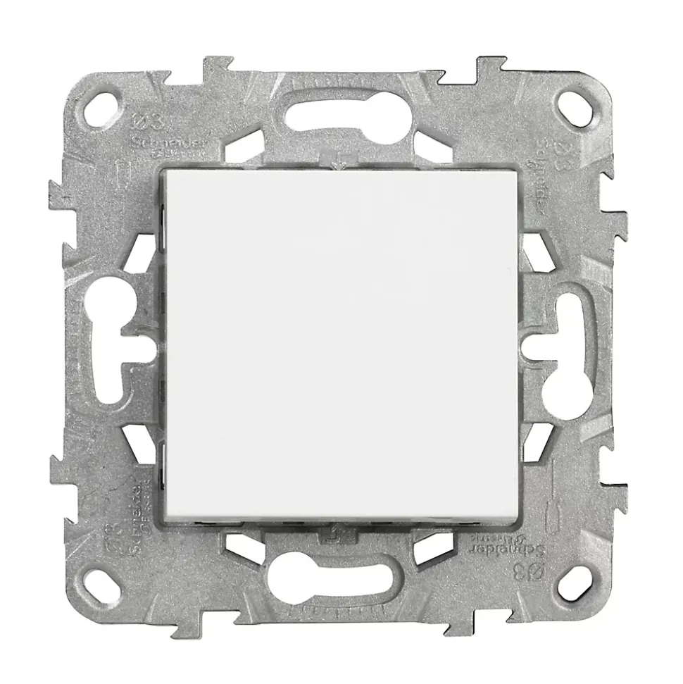 Interrupteur va-et-vient connexion rapide 10A Schneider Electric Unica Déco blanc
