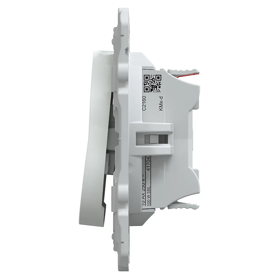 Interrupteur va-et-vient Schneider Electric Ovalis blanc