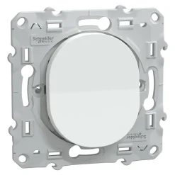Interrupteur va-et-vient Schneider Electric Ovalis blanc