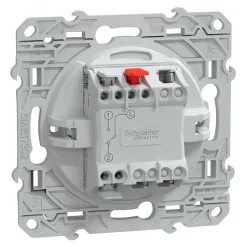 Interrupteur va-et-vient Schneider Electric Ovalis blanc