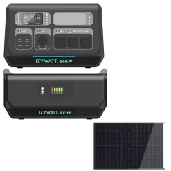 IZYWATT.eco 2048Wh injection réseau + panneau solaire 440W + Izywatt.extra