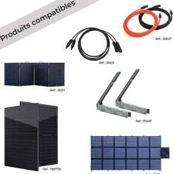 IZYWATT.eco 2048Wh injection réseau + panneau solaire 440W + Izywatt.extra