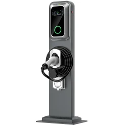 JATRHG K1 kit de borne de recharge, 11 kW / 16 A, triphasé, avec câble type 2 de 8 m pour véhicules électriques, support inclus