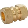 Jonction égal bicône à bague laiton pour tube cuivre Ø16