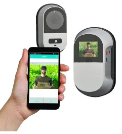 Judas connecté Thirard Wifi écran LCD visiophone caméra pour porte d'entrée