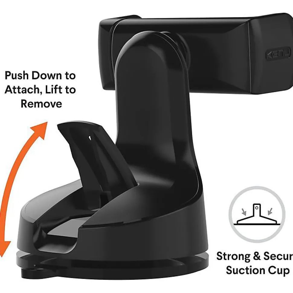 Kenu support de téléphone pour voiture Airbase Pro noir