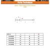 Kg de pointes Double Tête Acier brut 3.1X65 - 5 pièces