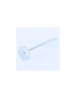 Kg de pointes Embase collerette RONDE Diamètre de tête: 20 Acier zingué 3.5X70 - 1 pièce