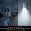 Kit Alarme autonome détection de mouvement Eclairage alerte détecteur ouverture et télécommande