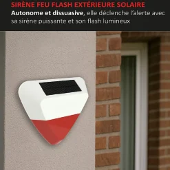 Kit Alarme Évolutif 868 Mhz connecté Wifi 2,4Ghz avec Sirène extérieur solaire