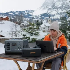 Kit Atelier Mobile RUNHOOD - 1200 W + 648 Wh + 100 W Solaire - Energie Nomade pour Chantier et Reparation