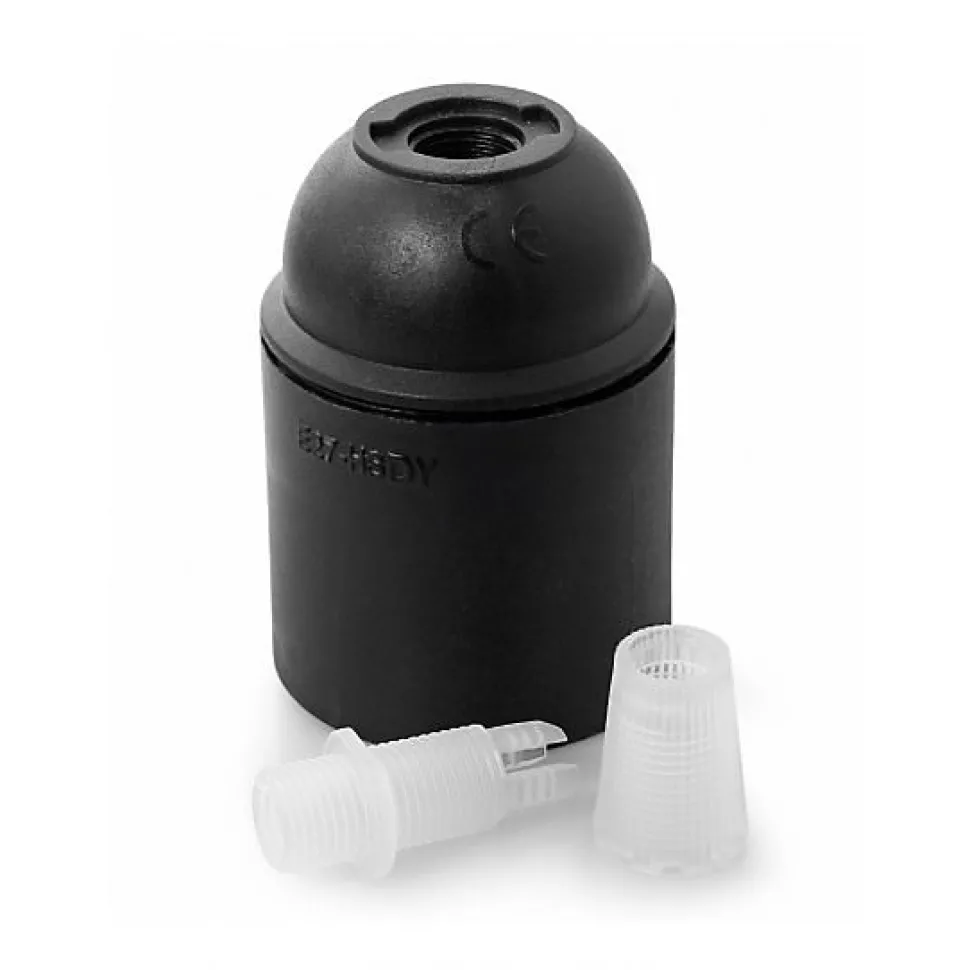 Kit Cache Douille Cylindrique en Bois Wengé Une Touche Exotique pour Vos Luminaires