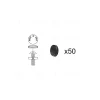 1 Kit composés de 50 cache-vis noir Lot de 25