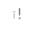 1 kit composés de 25 vis M4x225 mm zinguée