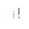 1 kit composés de 1 vis M4X25 mm zinguée Lot de 25