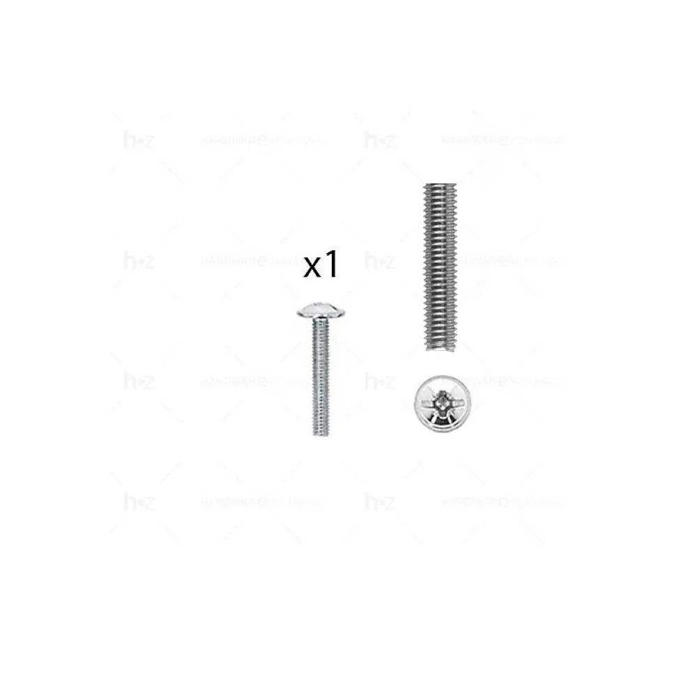 1 kit composés de 1 vis M4X25 mm zinguée, Lot de 6
